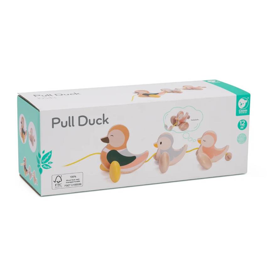 Wooden Pull Along Duck