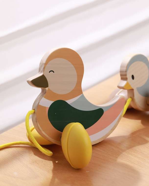 Wooden Pull Along Duck