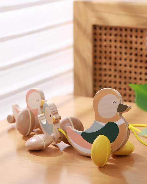 Wooden Pull Along Duck
