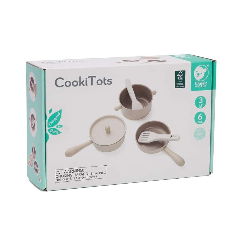 CookiTots Kids Pretend Cookware Set