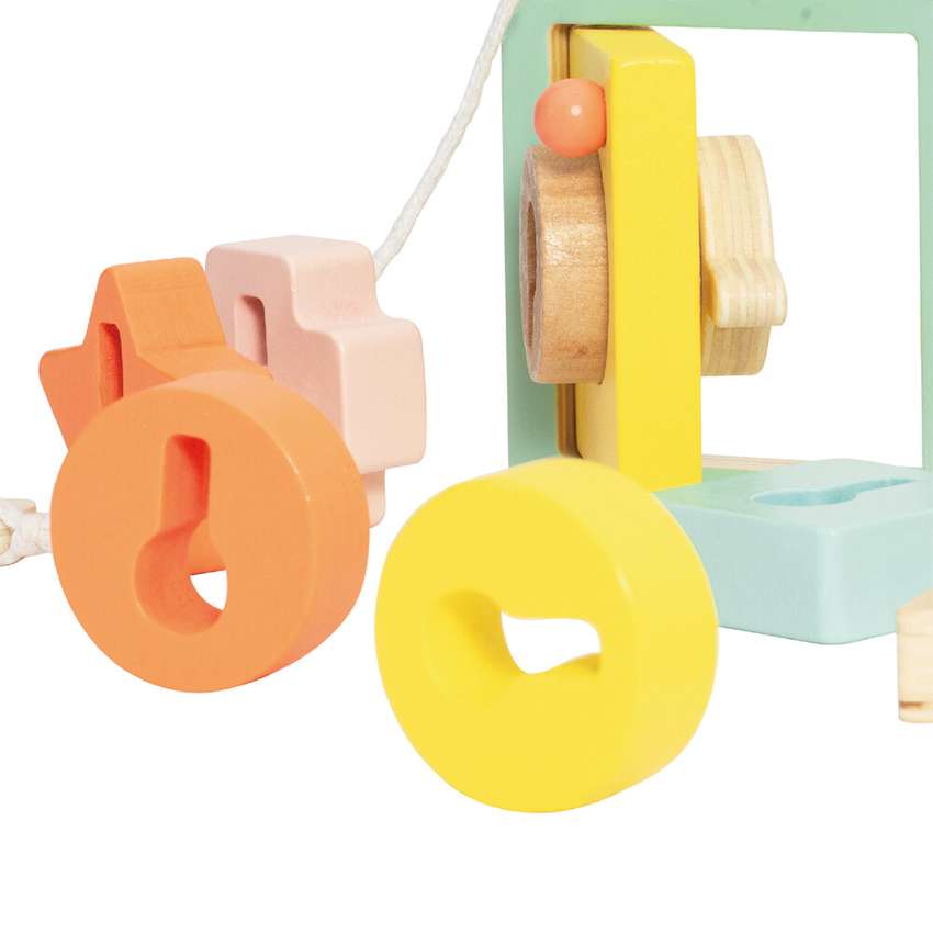 Wooden Locking Door Shape Sorter