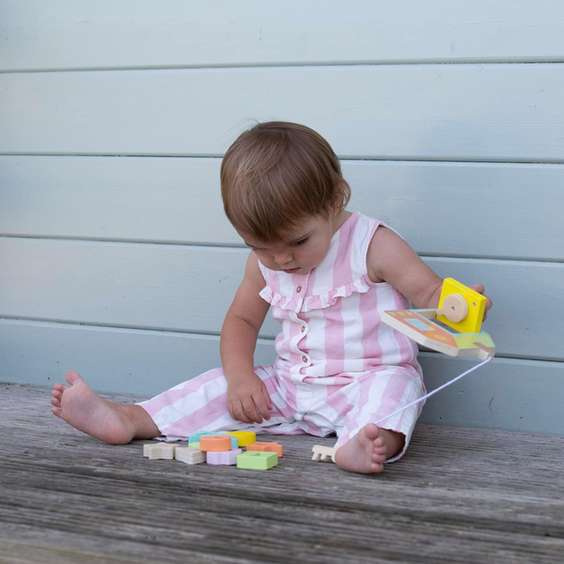 Wooden Locking Door Shape Sorter