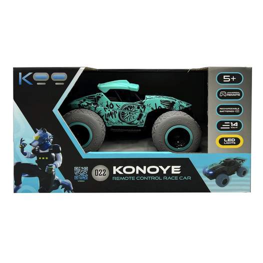 KOO Konoye 022 RC Race Car, Black and Green