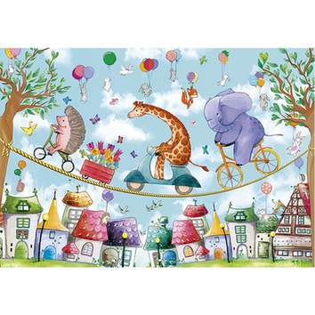 Acrobatic Animals Jigsaw Puzzle, 36 Pieces