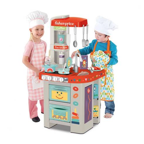 Fisher Price Kids Kitchen Playset, 32 Accessories