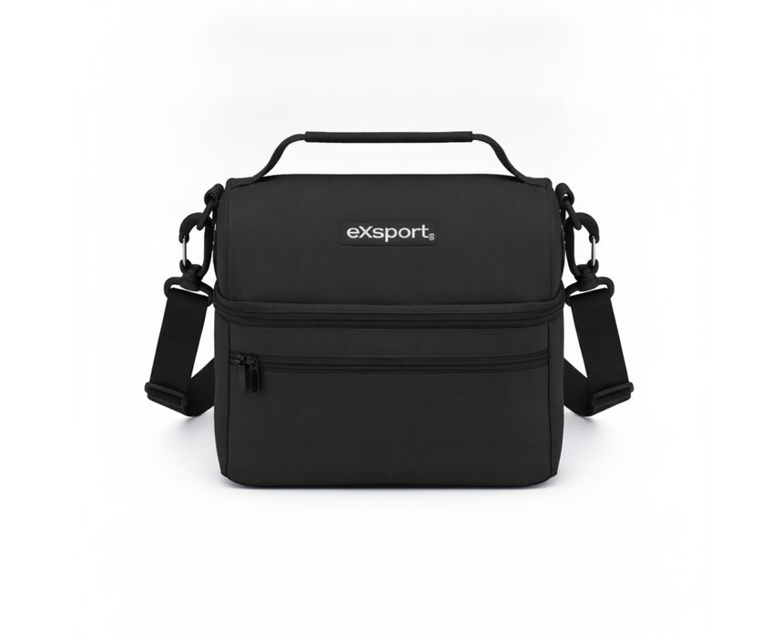 Exsport Plain Lunch Bag, Black