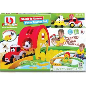 BB Junior Shake It Runner Farm Tractor with Trailer