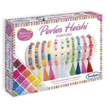 Heishi Beads Bracelet Kit with Pompoms
