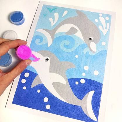 Sablimage Sand Art Kit, Fish and Dolphins