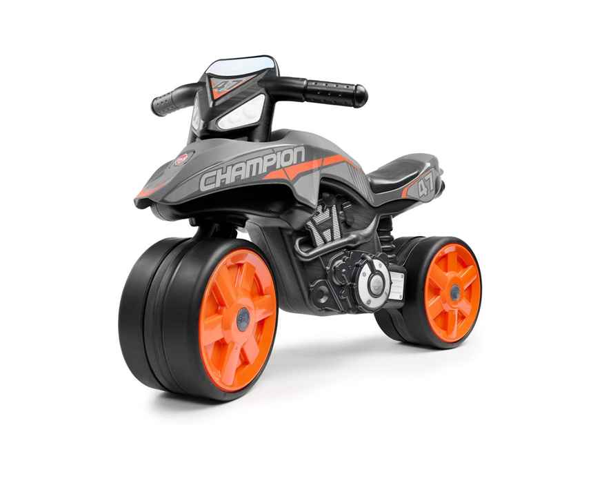 Falk Street Champion Ride-on Moto, Grey and Orange