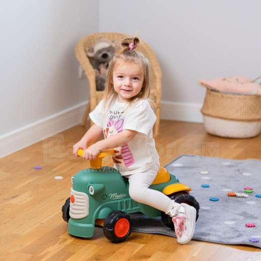 Falk Maurice Retro Ride-on Tractor with Trailer, Green