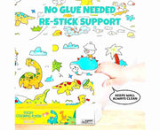 Jar Melo Sticky Coloring Poster Roll, Dinosaur Adventures