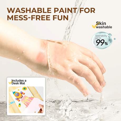Jar Melo Carnival Party Rainbow Squeegee Art Kit