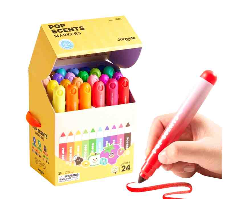 Jar Melo Pop Scents Scented Markers, 24 Colors