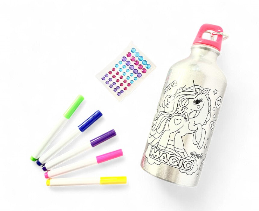 Tinker Squad DIY Unicorn Water Bottle Craft Kit - 600 mL