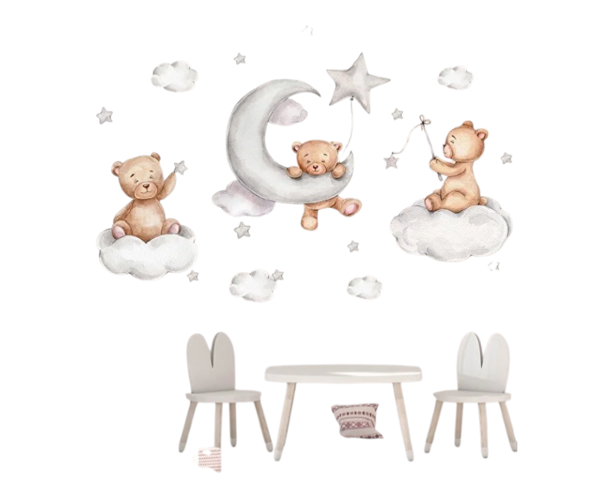 Teddy Bears Kids Wall Sticker Set