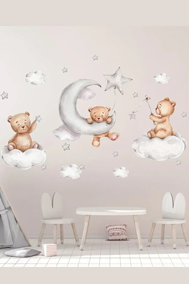 Teddy Bears Kids Wall Sticker Set