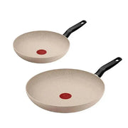 2x Essential Beige Frying pans  Induction (Frypan 24cm/ 28cm) Frying Pan 2x Essential Beige Frying pans  Induction (Frypan 24cm/ 28cm) 2x Essential Beige Frying pans  Induction (Frypan 24cm/ 28cm) Tefal