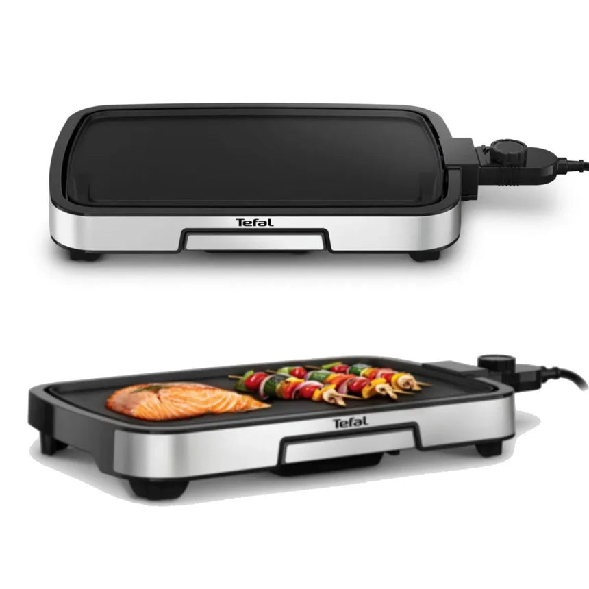 Tefal Stainless Steel Electric Table Grill – Plancha – 2000W contact grill Tefal Stainless Steel Electric Table Grill – Plancha – 2000W Tefal Stainless Steel Electric Table Grill – Plancha – 2000W Tefal