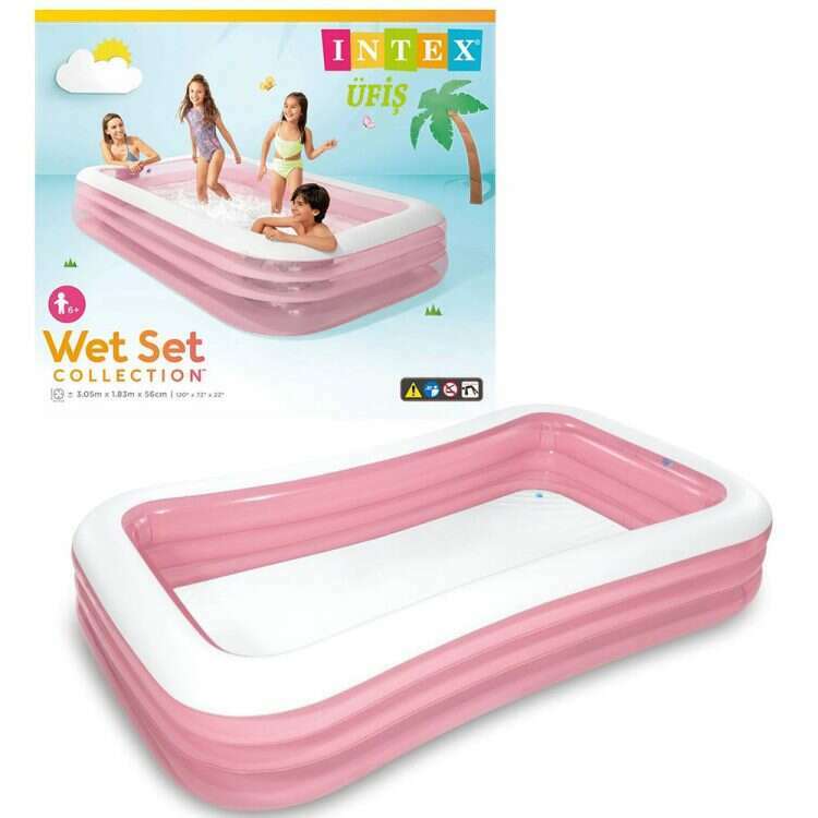 Swim Center Inflatable Family Pool - Pink Kids Inflatables Swim Center Inflatable Family Pool - Pink Swim Center Inflatable Family Pool - Pink Intex