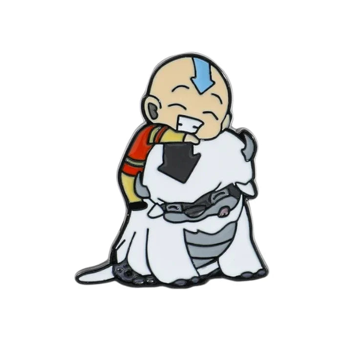 Cartoon character in a white robe with a blue hairband on a white background