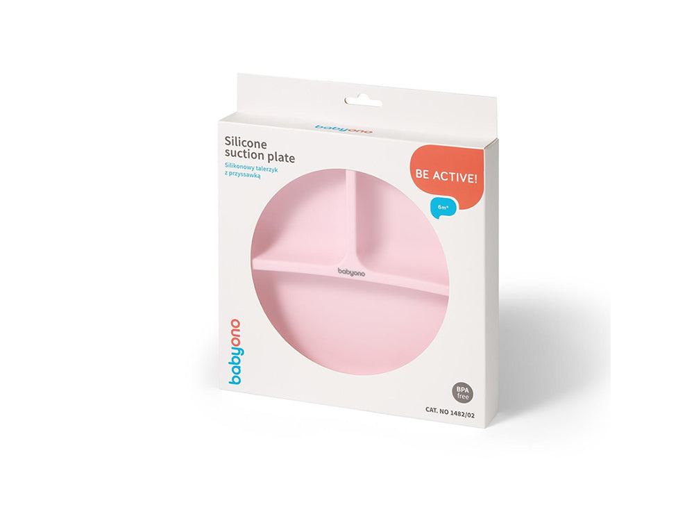 Baby Ono Silicone Suction Plate Pink