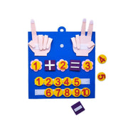 Felt math learning set for toddlers with finger counting