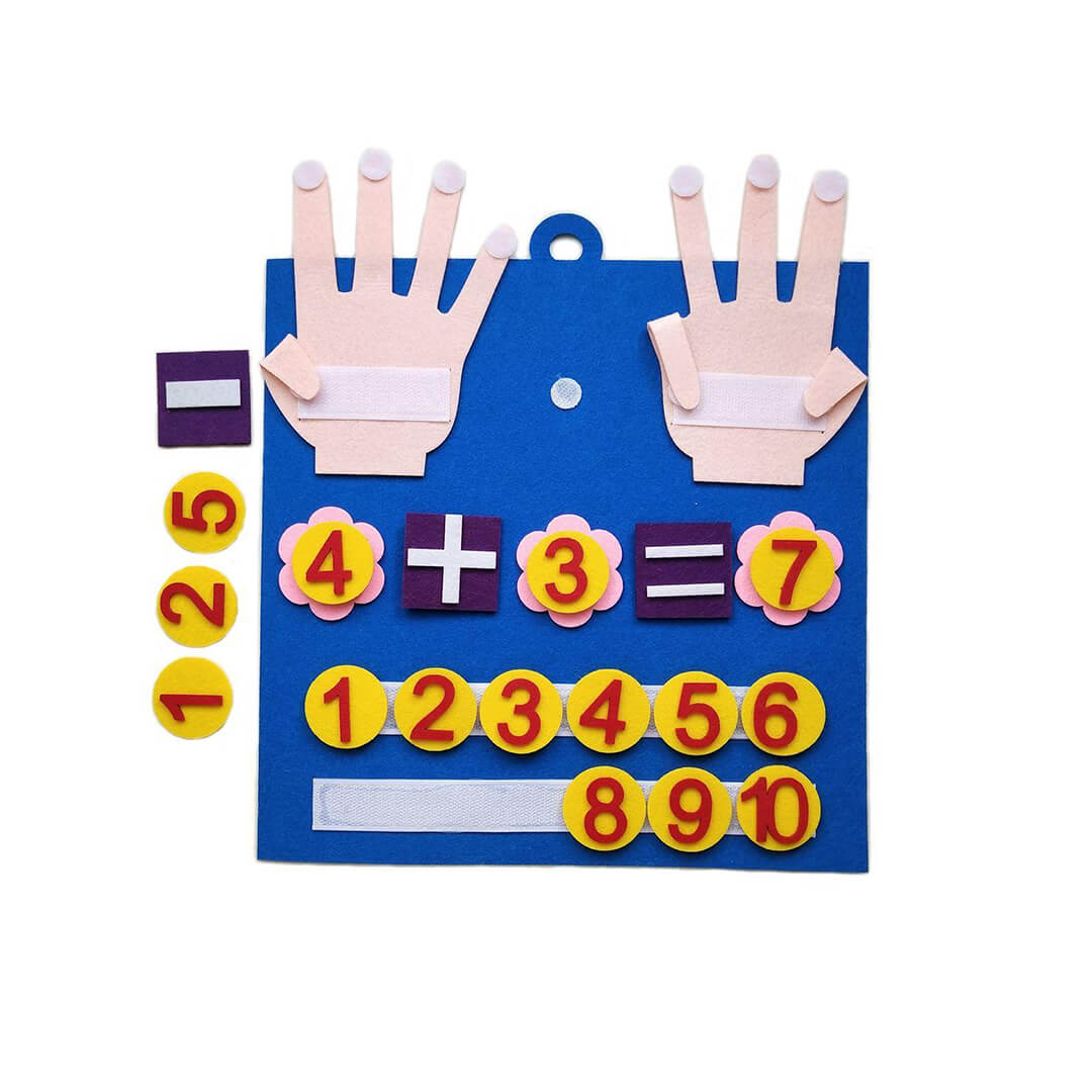 Felt math addition and subtraction educational toy for toddlers