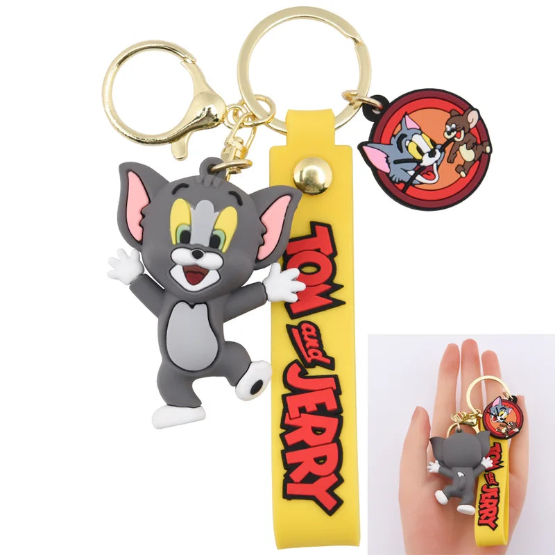 cute tom 3d pvc keychain
