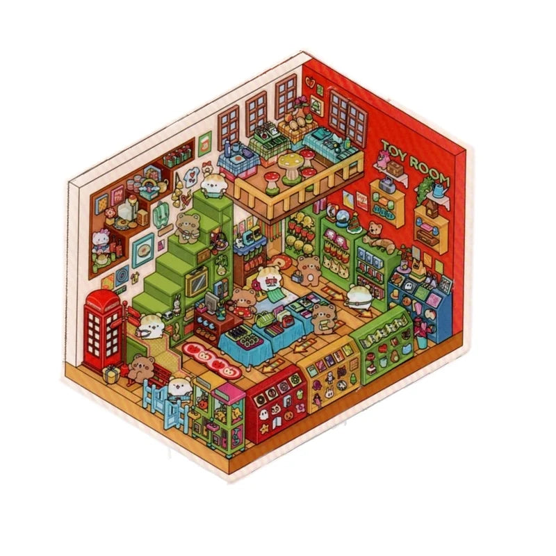 Toy Room DIY PET Sticker Set Small Extreme