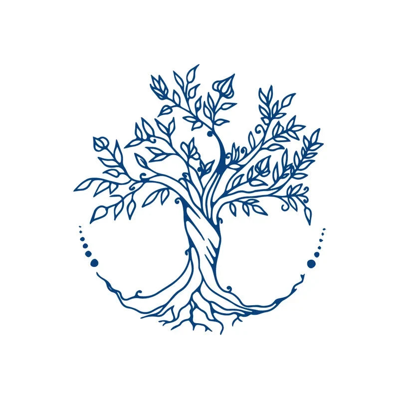 Tree of Life Semi Permanent Jagua Tattoo