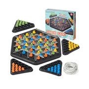 Triangle Chess rubber band strategy board game for kids and adults