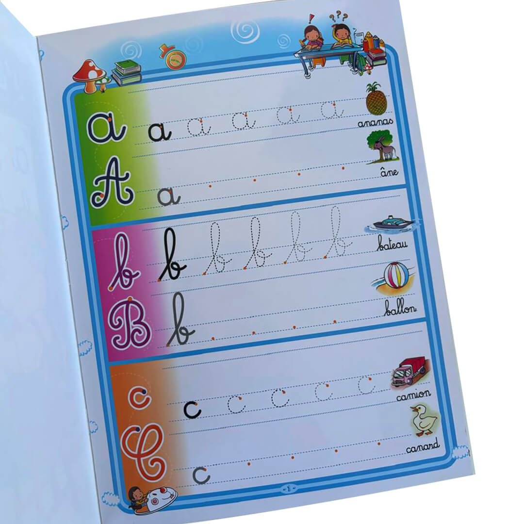 Wipe & Clean ABC Letters Bundle (3 Trilingual Books + 5 whiteboard Pens)