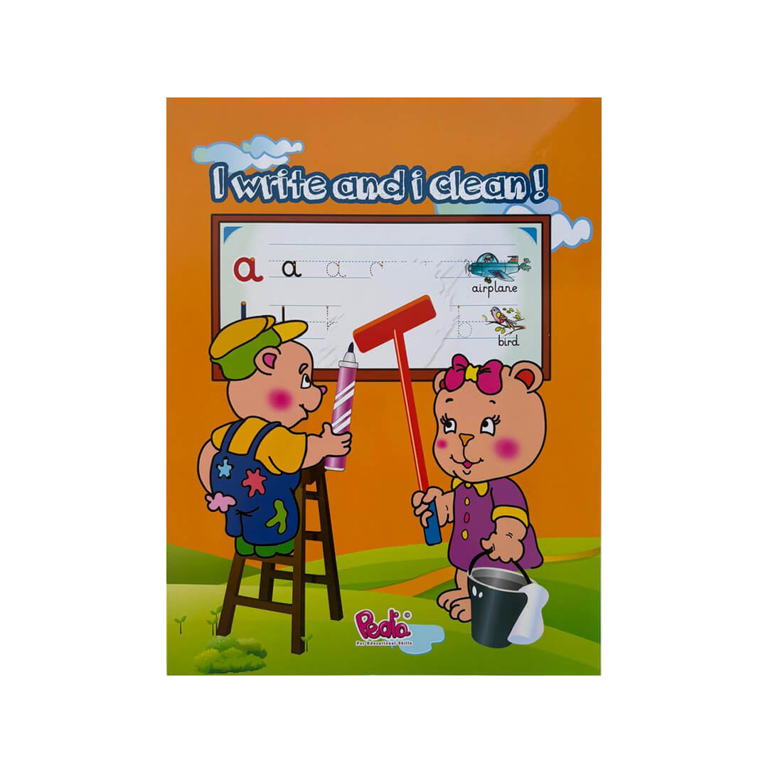 Wipe & Clean ABC Letters Bundle (3 Trilingual Books + 5 whiteboard Pens)