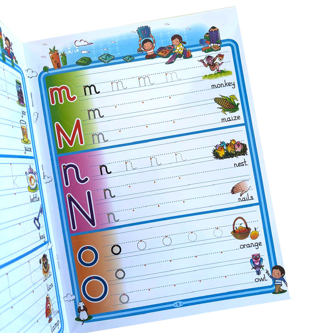 Wipe & Clean ABC Letters Bundle (3 Trilingual Books + 5 whiteboard Pens)