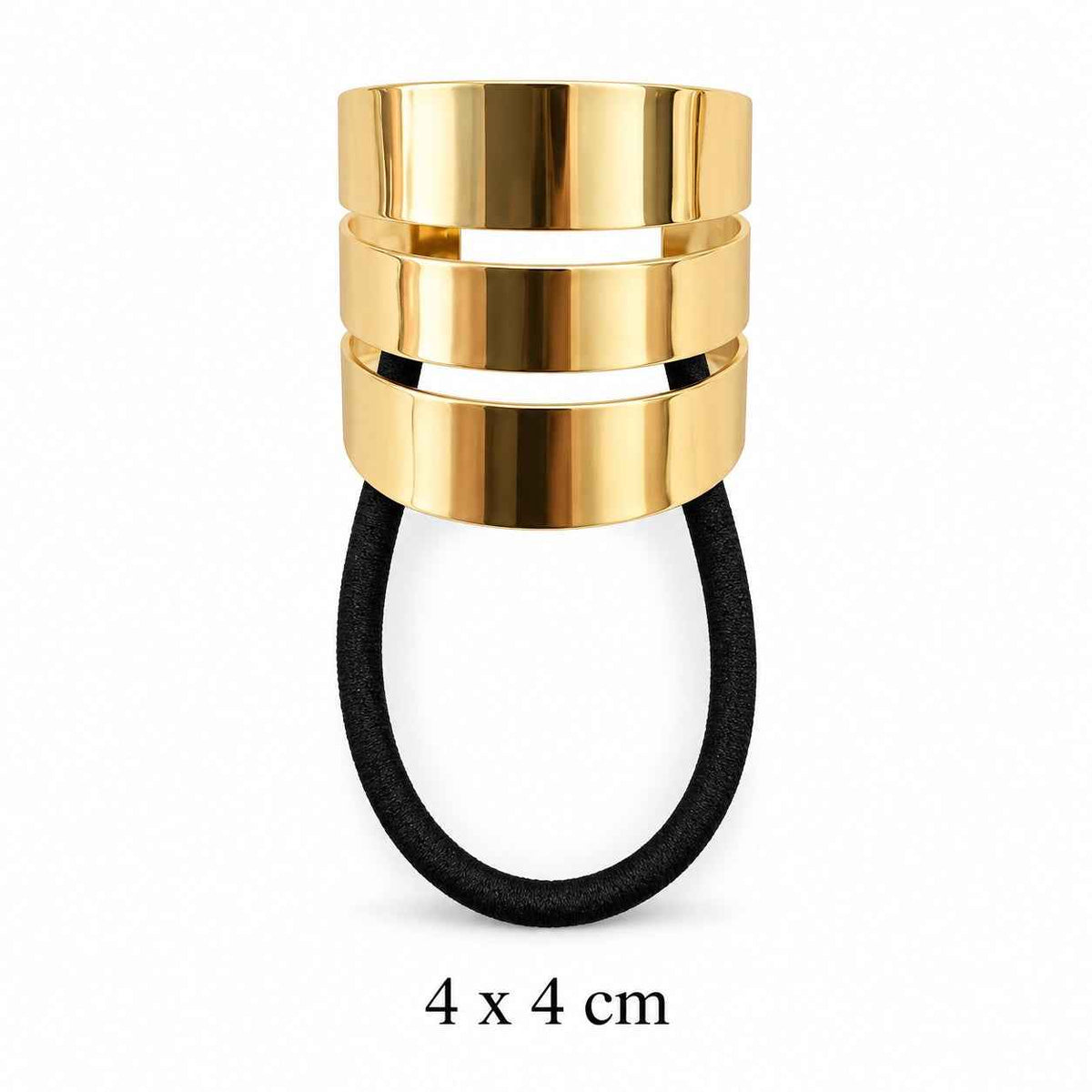 Triple-Band Polished Gold-Tone Hair Cuff Petit Détail Lebanon