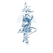 majestic unicorn jagua tattoo design