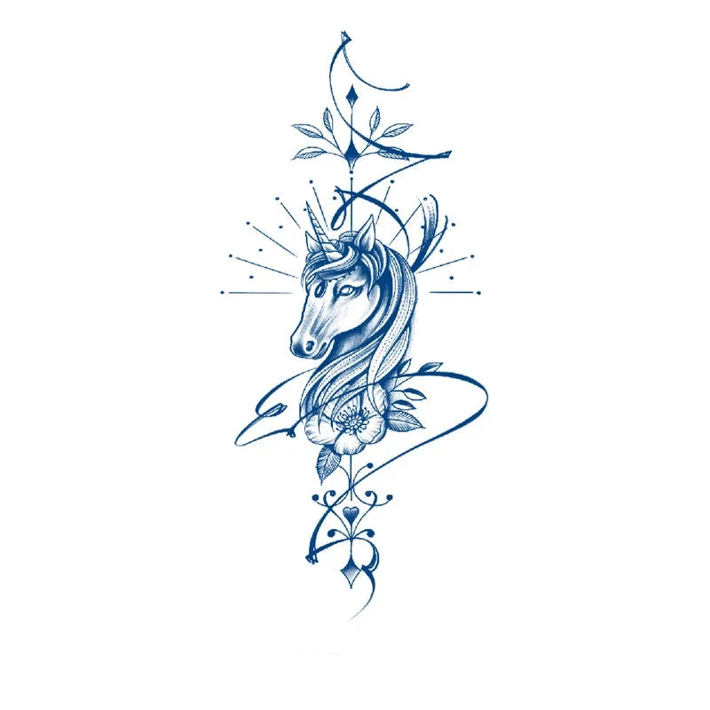 majestic unicorn jagua tattoo design