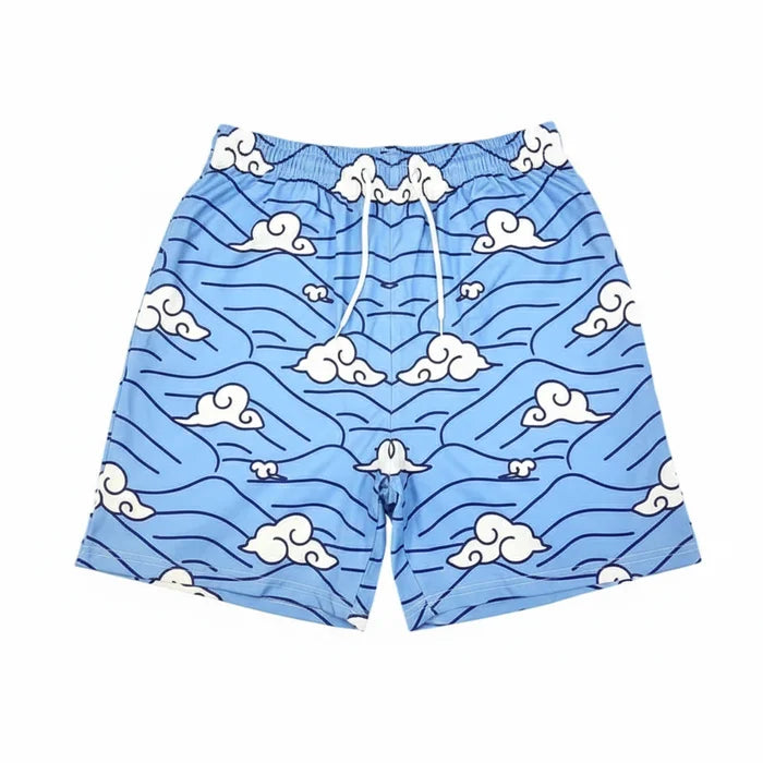 Urokodaki Blue Mesh Shorts Demon Slayer