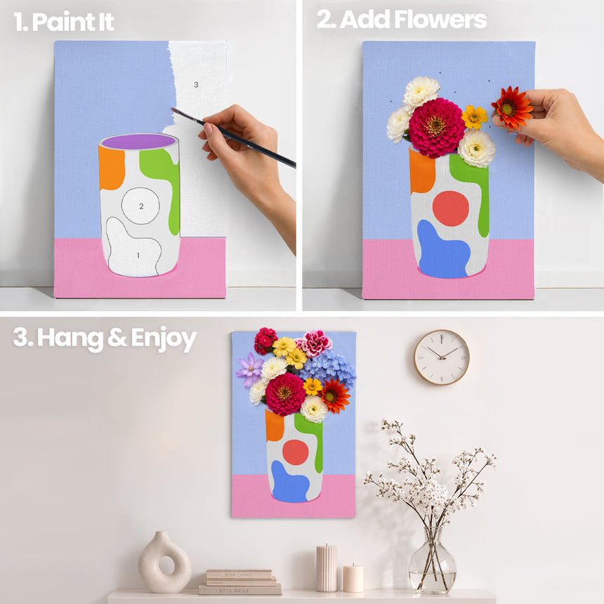 Aurora Vase - Bloom Collection - Paint By Numbers Kit