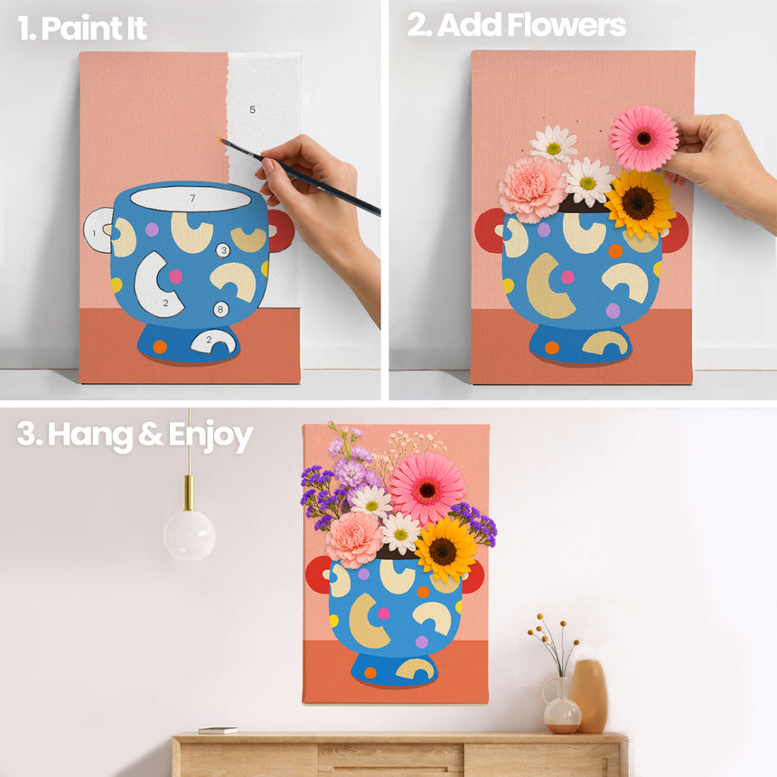 Luna Vase - Bloom Collection - Paint By Numbers Kit