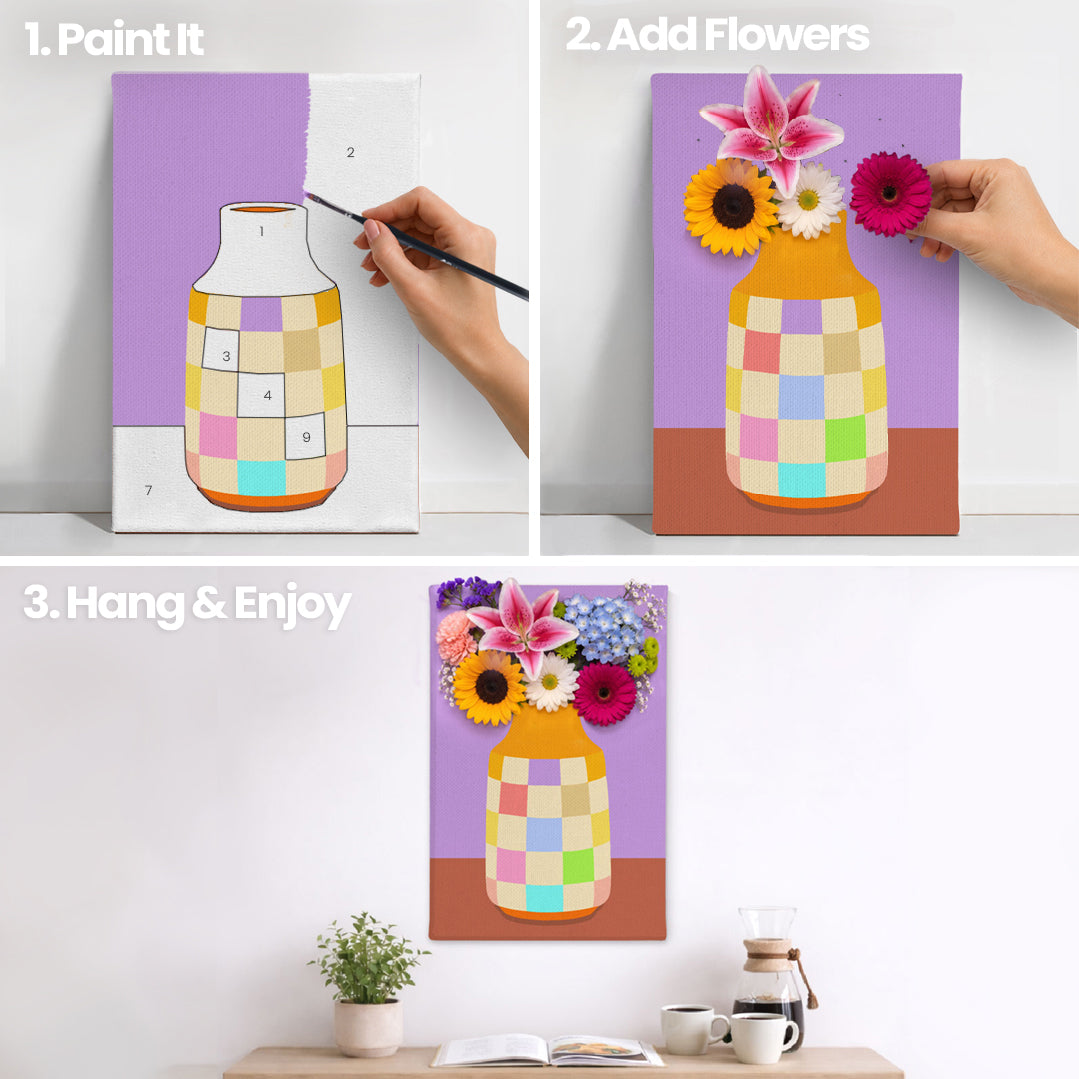 Nova Vase - Bloom Collection - Paint By Numbers Kit