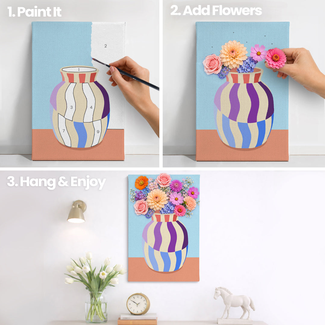 Solis Vase - Bloom Collection - Paint By Numbers Kit