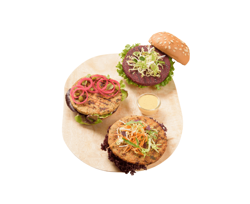 Veggie Burger Garden Vegetables