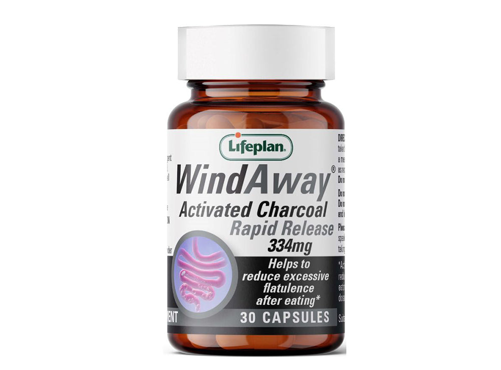 Life Plan Windaway Activated Charcoal 30 Capsules