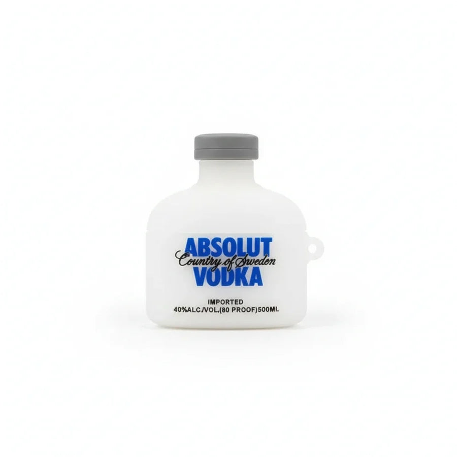 Absolut Vodka bottle on a white background