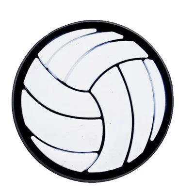 Volleyball Croc Charm