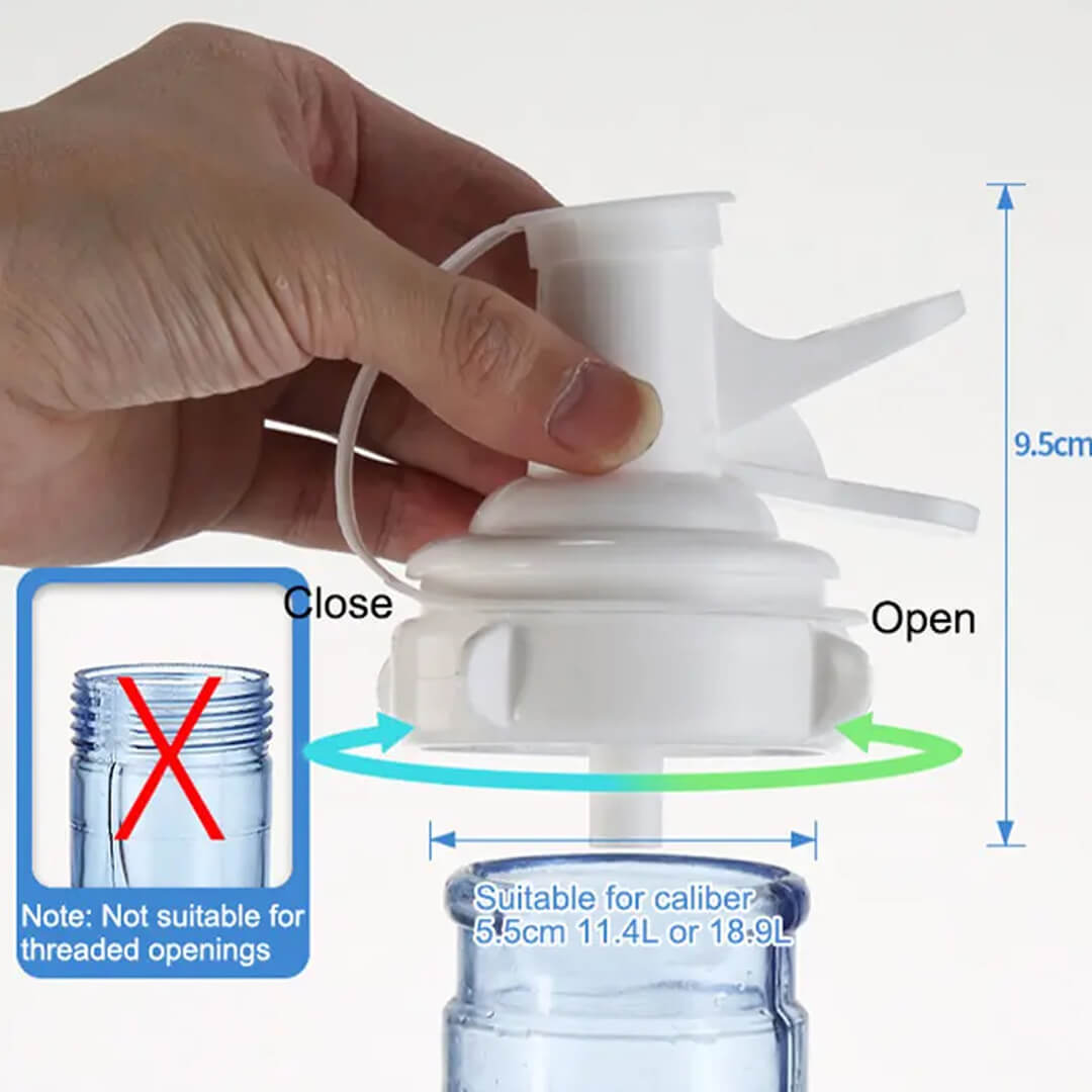 Water Bottle Faucet Dispenser & Stand Holder - Easy & Spill