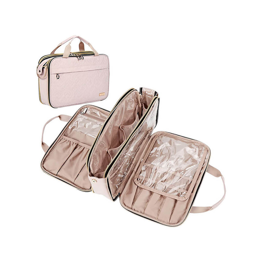 Waterproof makeup organizer bag for toiletries