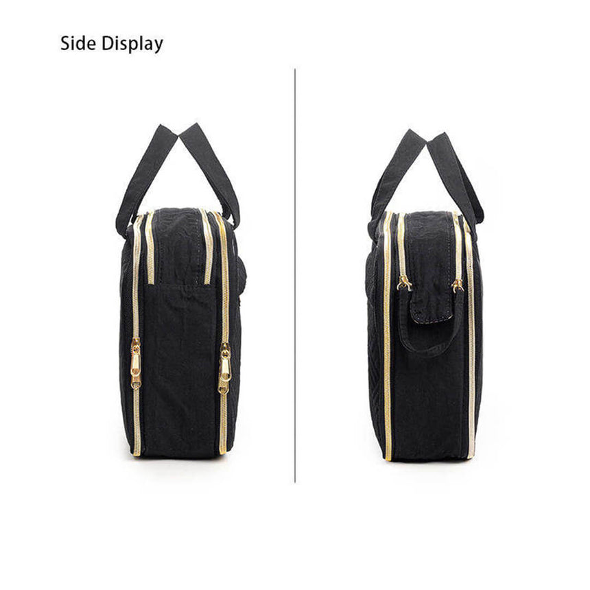 Portable cosmetic organizer for daily use, side shot